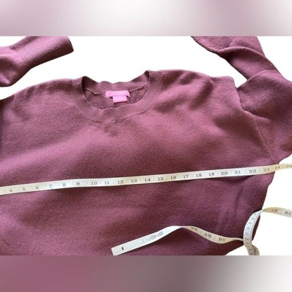 Isaac Mizrahi Womens Sweater XL Maroon Crewneck - Picture 3 of 7